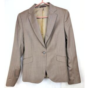 Bruce Field Vitale Barberis Canonico Super 120s virgin wool blazer Size 38 Women
